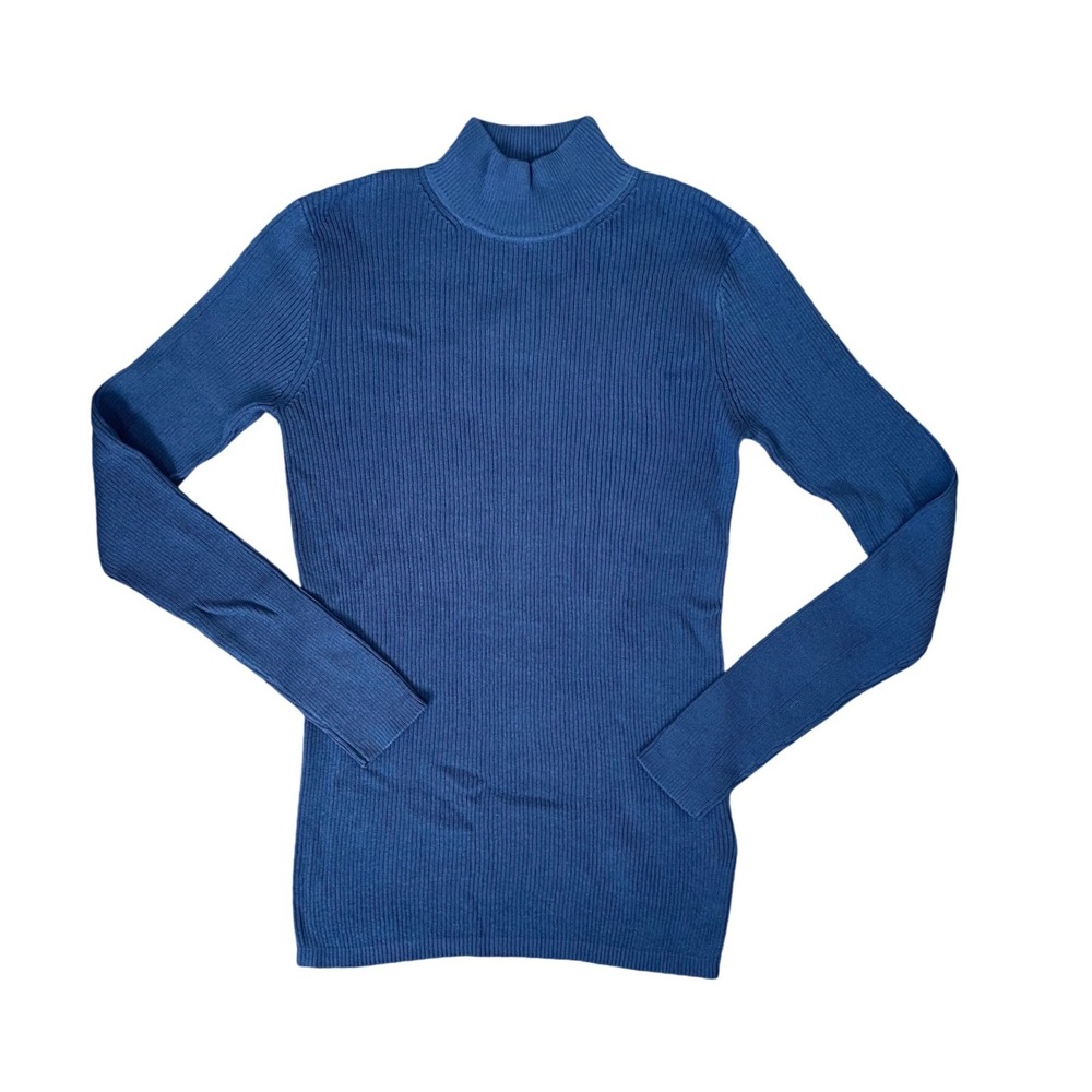 Pendleton Women's Blue Long Sleeve Turtle Mock Neck Pullover‎ Sweater Casual Med